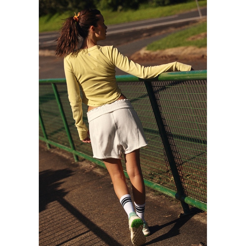 NWT FP Free People Movement Women’s All Star shorts - white - Medium - Picture 2 of 9